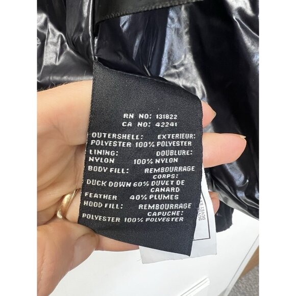 S13 Kylie Metallic Duck Down Feather Detachable Hooded Puffer Jacket Kids Sz 10 - Picture 10 of 15